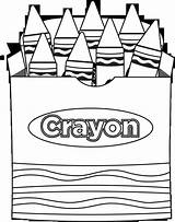 Crayons Crayon Crayola Clipartion Clip Webstockreview Worksheet sketch template