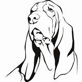 Hound Basset Dog Coloring Drawing Decal Coon Vinyl Wall Stickers Reflective 3cm Sticker Drawings Printable Styling Decoration Truck Sketch Getdrawings sketch template