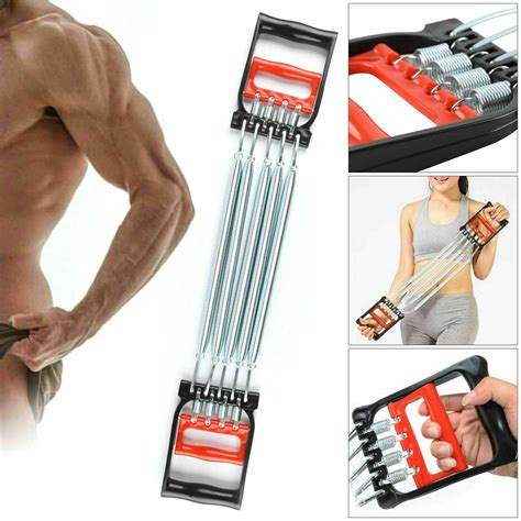spring chest expander exercise puller muscle stretcher training home gym pull cut price bd