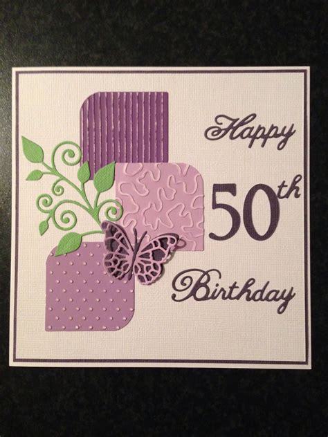 50th Female Birthday Card Cards Handmade 50th Birthday