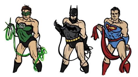 What If Male Superheroes Posed Like Wonder Woman City