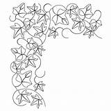 Ivy English Brd Crn Pattern Corners sketch template