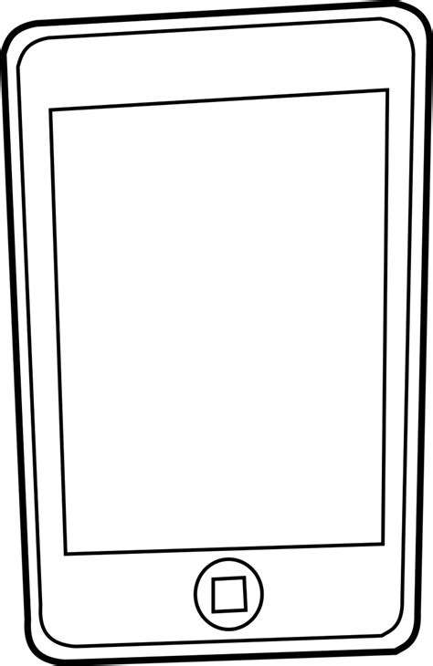 iphone coloring pages clipart