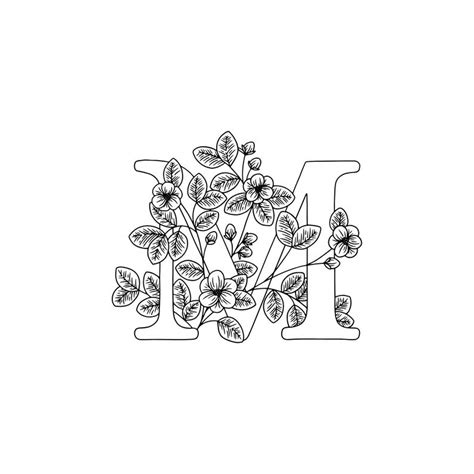 floral coloring pages letter  colouring page print etsy uk