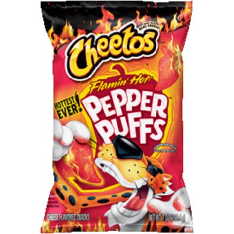 Cheetos® Flamin Hot® Pepper Puffs Cheese Flavored Snacks 7 Oz Fred