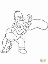 Coloring Pages Homer Marge Dancing Printable Supercoloring Paper sketch template
