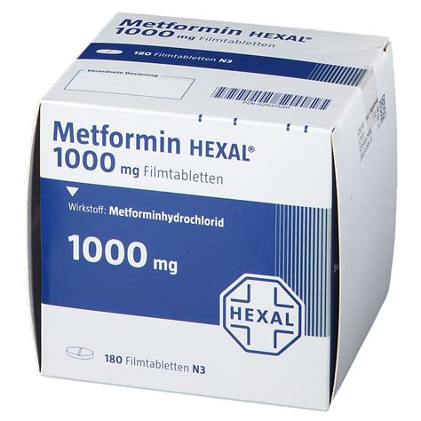 Metformin Hexal® 1000 Mg 180 St Shop