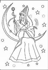Malvorlagen Feen Elfen Einhorn Malvorlage Malbild Zauberstab Elfe Hexen Mond Zauberwesen Zauberer sketch template