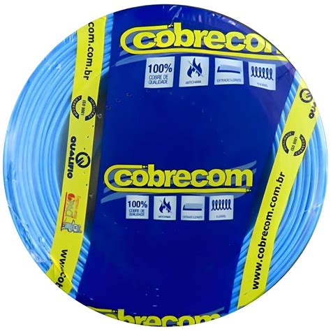 cabo flexicom azul de cobre  volts   metros mm  cobrecom cobrecom