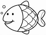 Mewarnai Ikan Ilustrasi Paud Kumpulan Laut Binatang sketch template