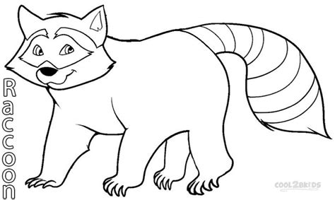 printable raccoon coloring pages