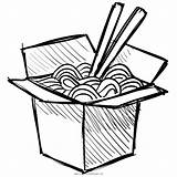 Noodles Clipart Wok Takeaway Sketchy Iconfinder Vectorified Clipground sketch template