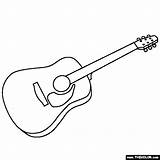 Guitar Coloring Pages Color Instruments Music Musical Colouring Guitars Thecolor Country Choose Board sketch template