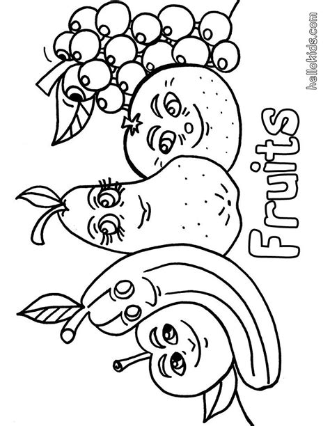 nutrition coloring pages healthy food  children nutrition