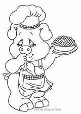 Pigs Color Coloring Pages Basket Pig sketch template