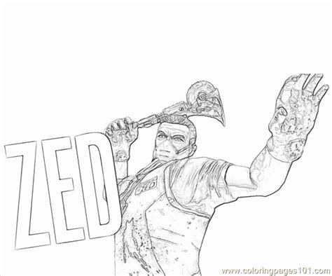 zombies addison coloring pages