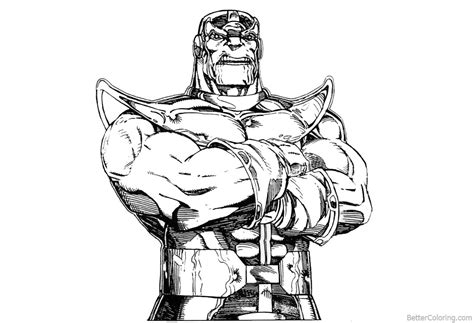 avengers infinity war coloring pages characters marvel thanos