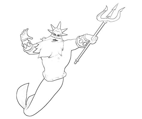 king triton coloring page coloring home