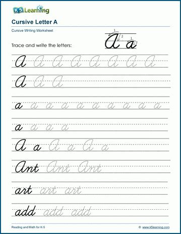 printable cursive letter templates  printable templates