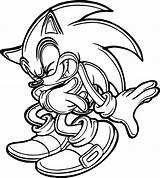 Sonic Coloring Hedgehog Wecoloringpage Drawing Pages Clipartmag Games Spider sketch template