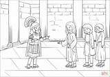 Centurion Jesus Coloring Servant Pages Heals Capernaum Healing Centurions Activity Printable Had Help Entered When Asking Came Him Drawing Search sketch template