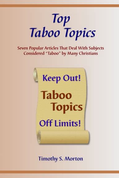 top taboo topics