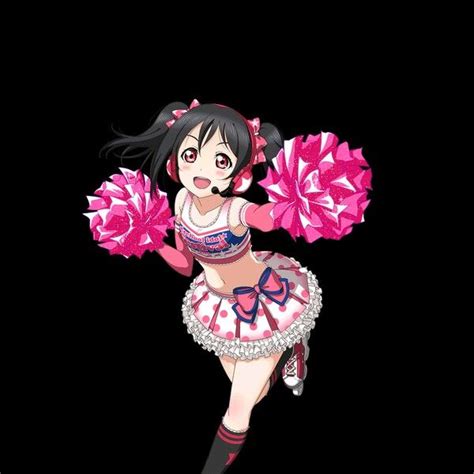 Nico Yazawa Cheerleader Love Live Nico Yazawa Short Black Wigs For