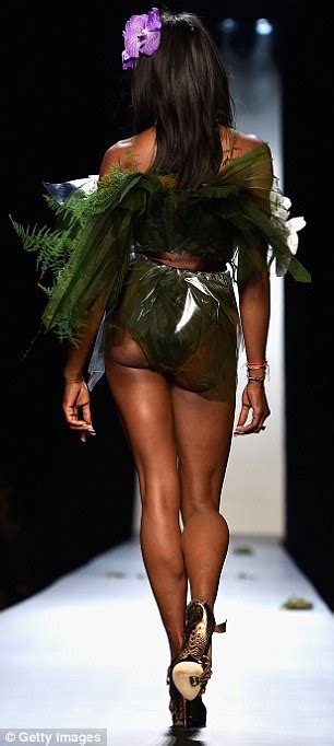 naomi campbell 44 proves she is the ultimate catwalk queen as she reigns supreme on the