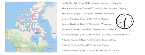 canada time zones map canada time zones  provinces cities
