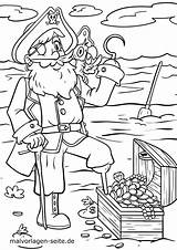 Malvorlage Piraten Pirat Kostenlos Malvorlagen Kinderbilder Ausmalen Schatz Piratenschatz Bojanje Gusar Srcem sketch template