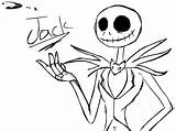 Jack Skellington Coloring Pages Clipart Color Nightmare Library sketch template