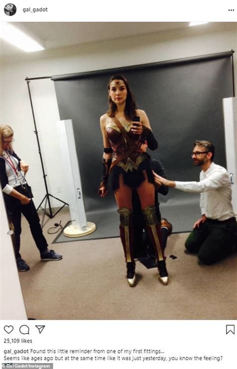 gal gadot shares snap from wonder woman costume fitting