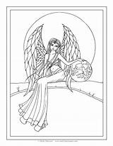 Coloring Pages Angel Molly Adult Fairy Fantasy Guardian Harrison Printable Angels Realistic Drawing Book Fairies Snow Getdrawings Color Awesome Getcolorings sketch template