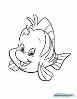Flounder Ursula Disneyclips Picturethemagic Sorride Princess Jetsam Flotsam Sirenetta sketch template