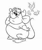 Cinderella Coloring Pages Mice Disney Mouse Gus Baby Drawing Pumpkin Silas Paul Cartoon Drawings Tattoos Fat Malvorlagen Bird Carriage Color sketch template