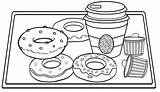 Donut Coloringpagesfortoddlers sketch template