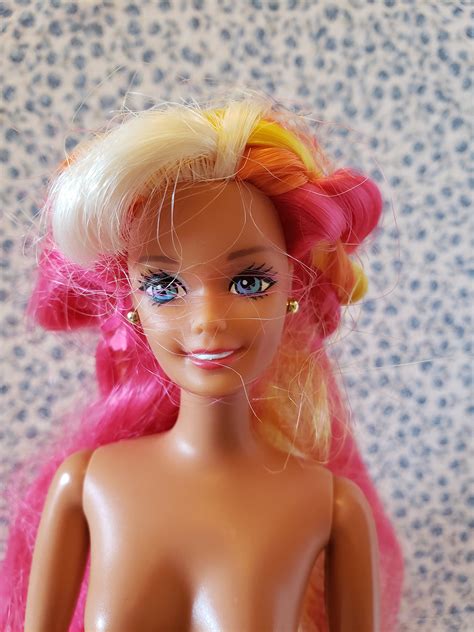 hula hair barbie doll articulated barbie doll vintage etsy