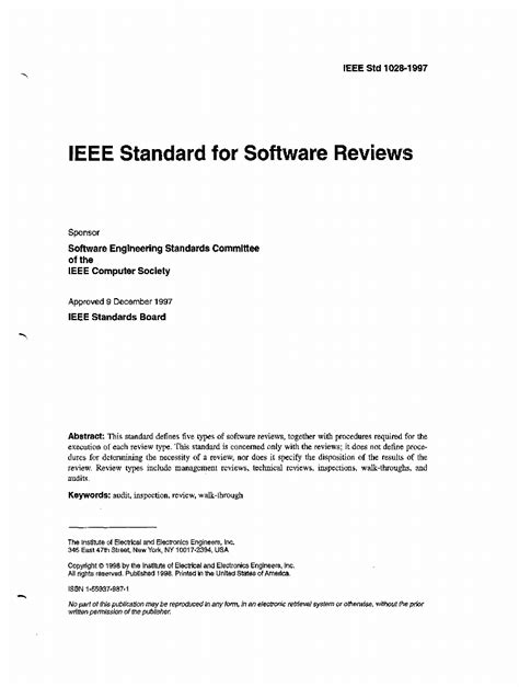 ieee standard  software reviews ieee standard ieee