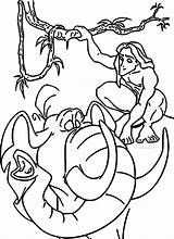 Tarzan Tantor Coloring Elephant Wecoloringpage Pages sketch template