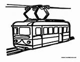 Tram Metro Coloring Pages Train Bus City Transportation Colormegood sketch template