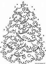 Christmas Tree Coloring Pages Children Printable sketch template
