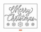 Shutterfly Merry Letter sketch template