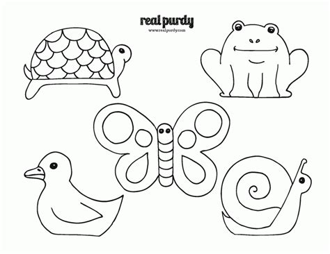 printable animal cut  templates printable blank world