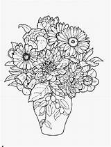 Vase Coloring Flowers Flower Pages Mandala Beautiful Printable Vases Adult Pot Drawing Easy Kids Detailed Drawings Books Popular Abstract Some sketch template