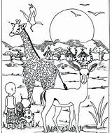 Coloring Pages Africa African Tree Together South Getdrawings Getcolorings Printable Color Colorings sketch template