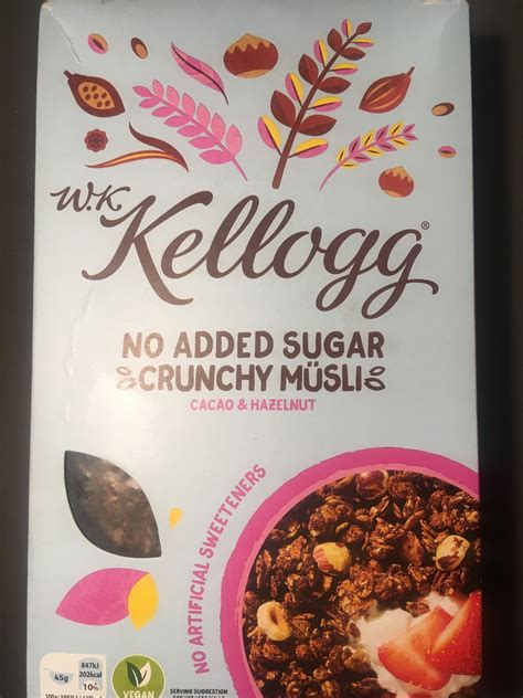 kellogg  added sugar cocoa hazelnut crunchy musli   price