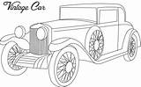 Car Coloring Old Pages Classic Vintage Printable Cars Drawing Fashioned Line Kids Lowrider Print Clipart Color Getdrawings Library Comments sketch template