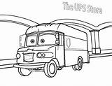 Ups Coloring Truck Store Pages Mail Credit Larger Merchantcircle sketch template