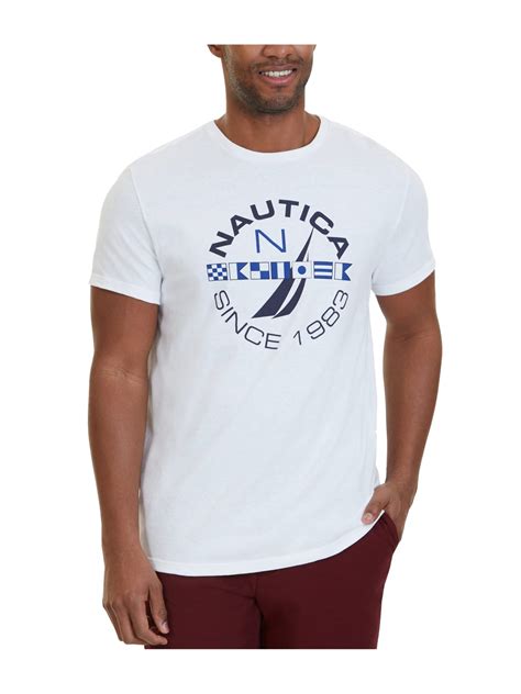 nautica nautica mens exclusive logo graphic  shirt walmartcom walmartcom