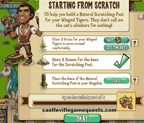 castleville game quests castleville rafael   scratch quest